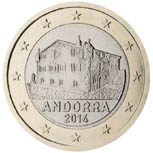 1 euro Andorra dritto