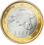 1 Euro Estonia dritto