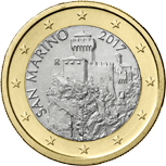 1 Euro San Marino dritto terza serie