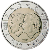 2 Euro Commemorativo Belgio 2005