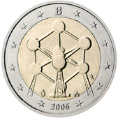 2 Euro Commemorativo Belgio 2006