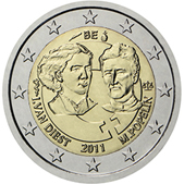 2 Euro Commemorativo Belgio 2011