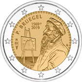 2 Euro Commemorativo Belgio 2019 -  Anniversario morte Pieter Bruegel