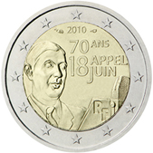 2 Euro Commemorativo Francia 2010