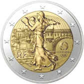 2 Euro Commemorativo Francia 2023 -Olimpiadi Parigi 2024