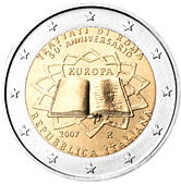 2 Euro Commemorativo Italia 2007 - Anniversario Trattati di Roma
