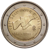 2 Euro Commemorativo Italia 2011