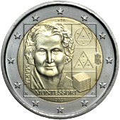 2 Euro Commemorativo Italia 2020 - Anniversario nascita Maria Montessori