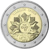 2 Euro Commemorativo Lettonia 2019