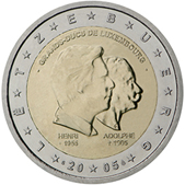 2 Euro Commemorativo Lussemburgo 2005
