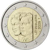 2 Euro Commemorativo Lussemburgo 2009