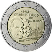 2 Euro Commemorativo Lussemburgo 2012 - Anniversario morte Guillaume IV