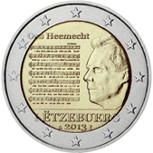 2 Euro Commemorativo Lussemburgo 2013