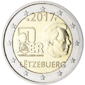 2 Euro Commemorativo Lussemburgo 2017 -  Anniversario servizio militare volontario