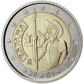 2 Euro Commemorativo Spagna 2005