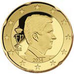 20 eurocent Belgio Re Filippo dritto