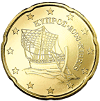 20 eurocent Cipro dritto