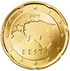 20 eurocent Estonia dritto
