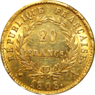 20 Franchi Primo Impero testa laureata tipo Republique verso