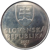5 Corone Slovacchia dritto