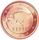 5 eurocent Estonia dritto