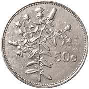 50 centesimi Malta seconda serie verso