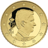 50 eurocent Belgio Re Filippo dritto