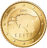 50 eurocent Estonia dritto