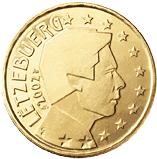 50 eurocent Lussemburgo dritto