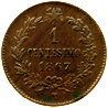 1 centesimo Regno Italia Vittorio Emanuele II verso