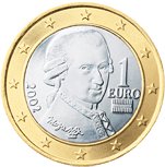 1 Euro Austria obverse