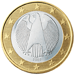 1 Euro Germania dritto
