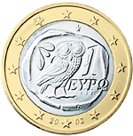 1 Euro Grecia dritto