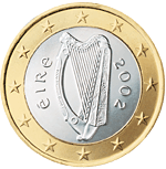 1 Euro Irlanda dritto