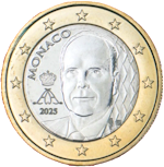 1 Euro Monaco Principe Alberto seconda serie dritto