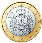 1 Euro San Marino 2nd type obverse