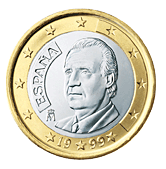 1 Euro Spagna dritto