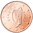 1 eurocent Irlanda dritto