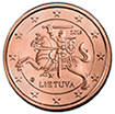 1 eurocent Lithuania obverse