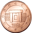 1 eurocent Malta obverse