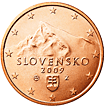 1 eurocent Slovacchia dritto