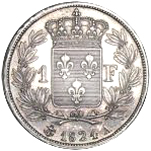 1 Franco Regno Luigi XVIII verso