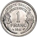 1 Franco Stato Francese Morlon alluminio verso