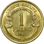 1 Franco Stato Francese Morlon verso