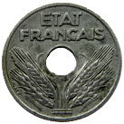 10 centesimi Stato francese - modulo grande dritto