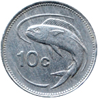 10 centesimi Malta seconda serie verso