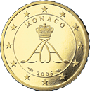 10 eurocent Monaco Principe Alberto dritto