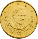 10 eurocent Vatican City Benedict XVI obverse