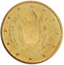 10 eurocent Vatican City Coat of arms Pope Francis obverse