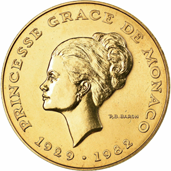 10 Franchi Ranieri III 1982 - Principessa Grace di Monaco dritto